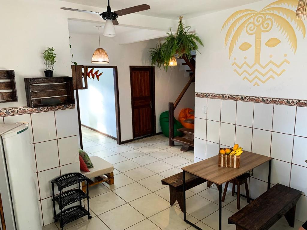 Kuchyň nebo kuchyňský kout v ubytování Rudá Hostel
