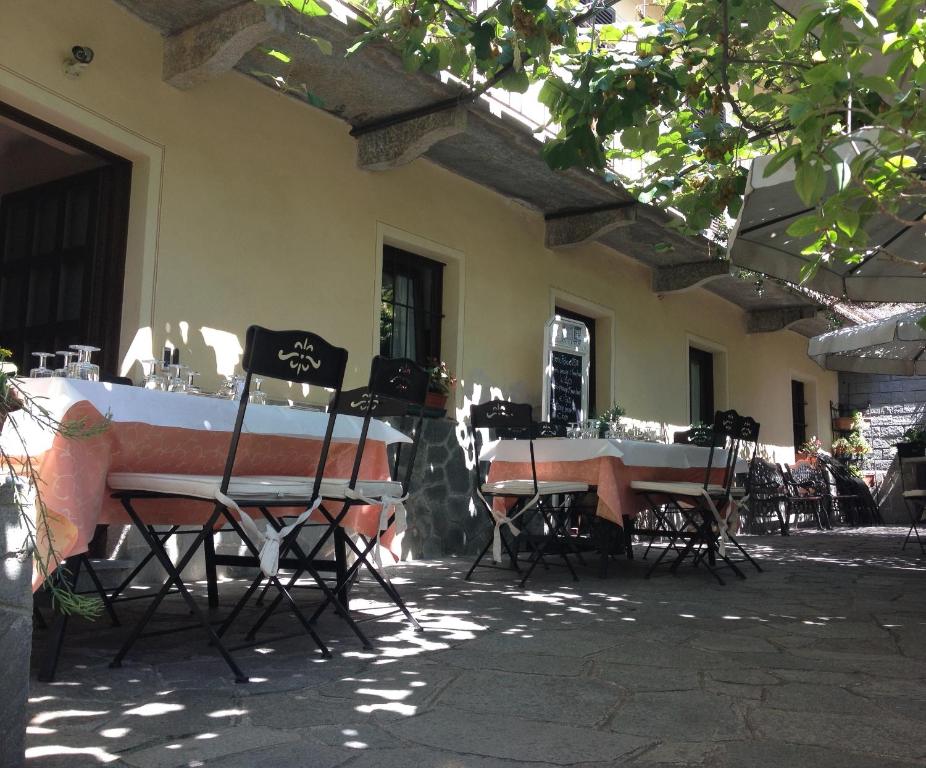 Restaurace v ubytování Hotel e trattoria San Giorgio