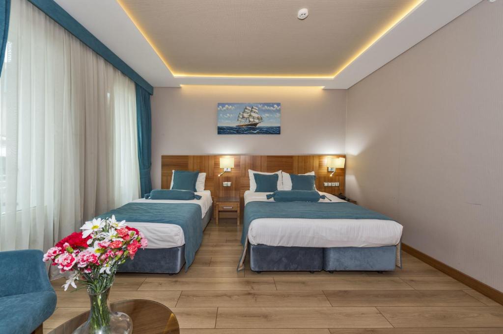 Postel nebo postele na pokoji v ubytování The Meretto Hotel Istanbul Old City