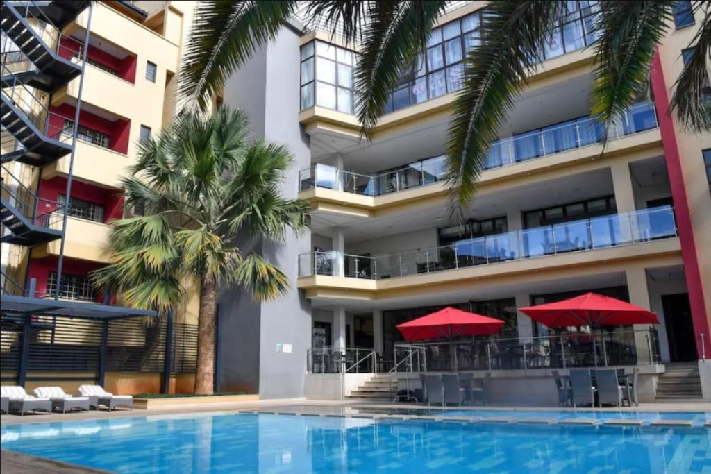 Bazén v ubytování Hillpark Hotel nebo v jeho okolí