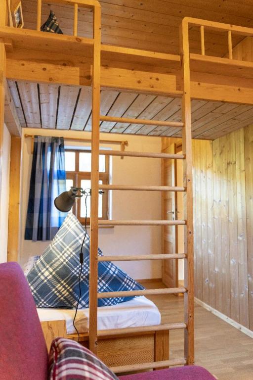 Postel nebo postele na pokoji v ubytování Ruhe-haus