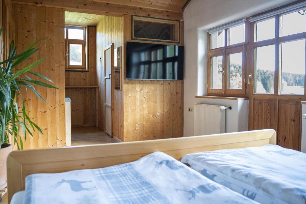 Postel nebo postele na pokoji v ubytování Ruhe-haus