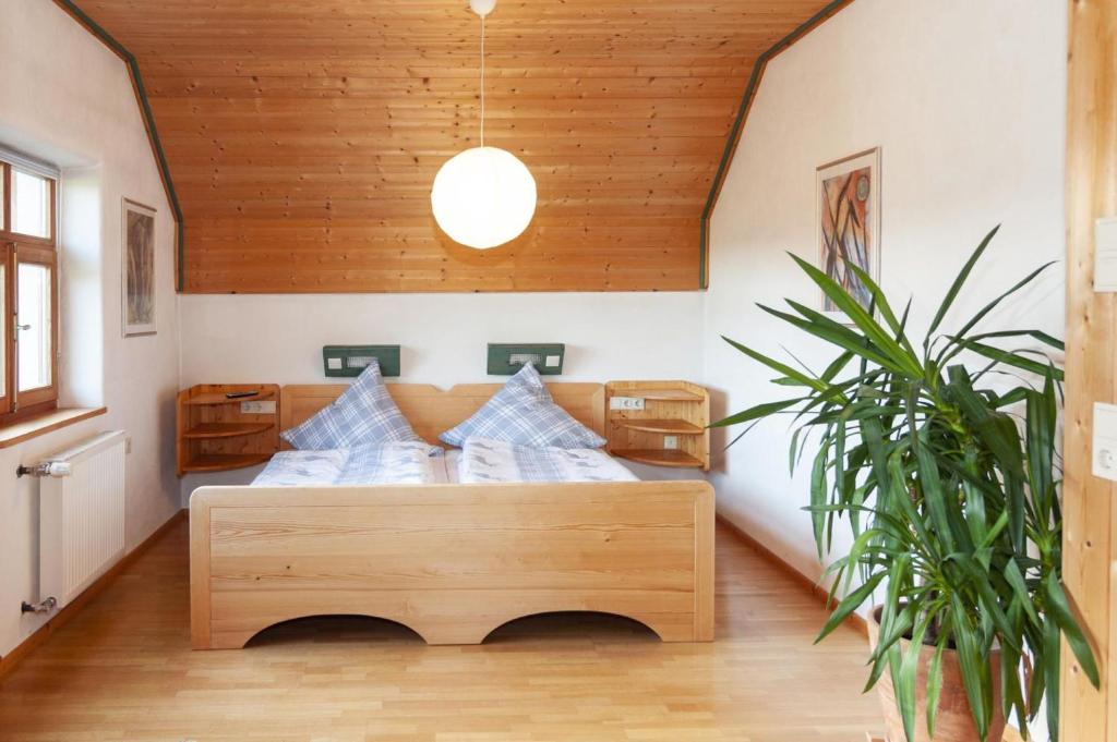 Postel nebo postele na pokoji v ubytování Ruhe-haus