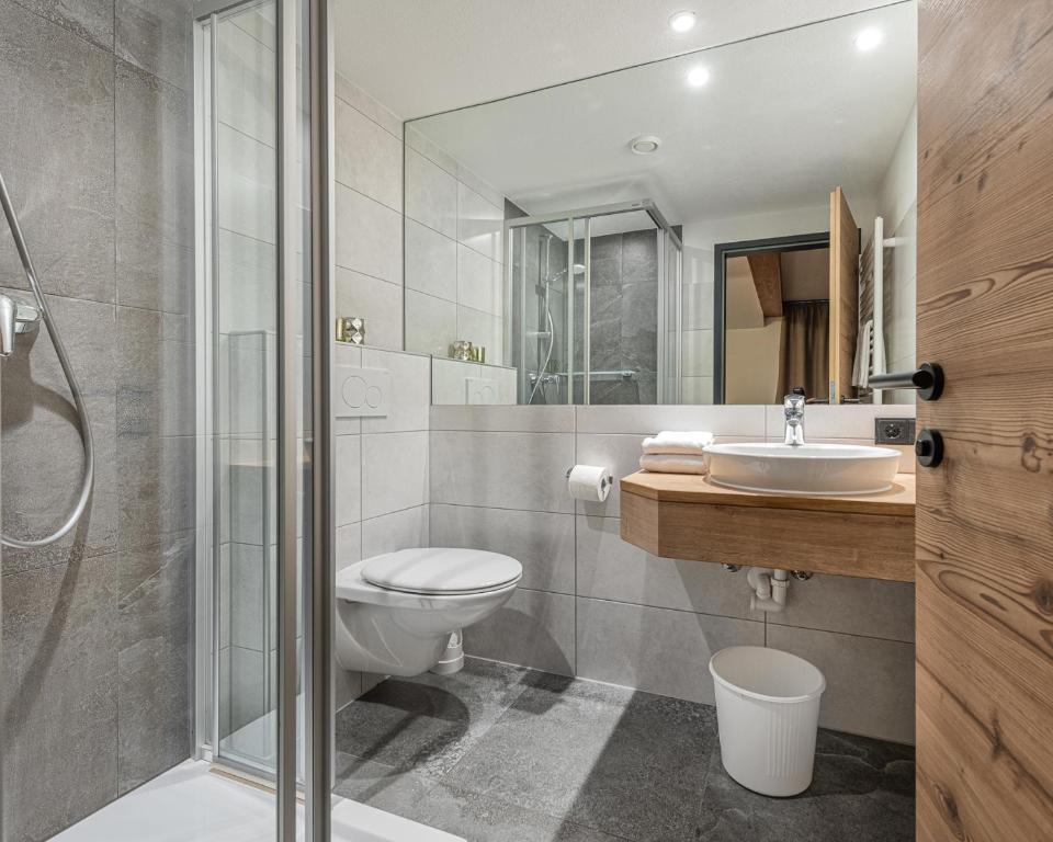 Koupelna v ubytování Jugendhotel Gruber