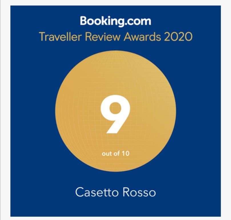 un cercle jaune avec son numéro dans l'établissement CASETTO ROSSO, à San Lazzaro di Savena