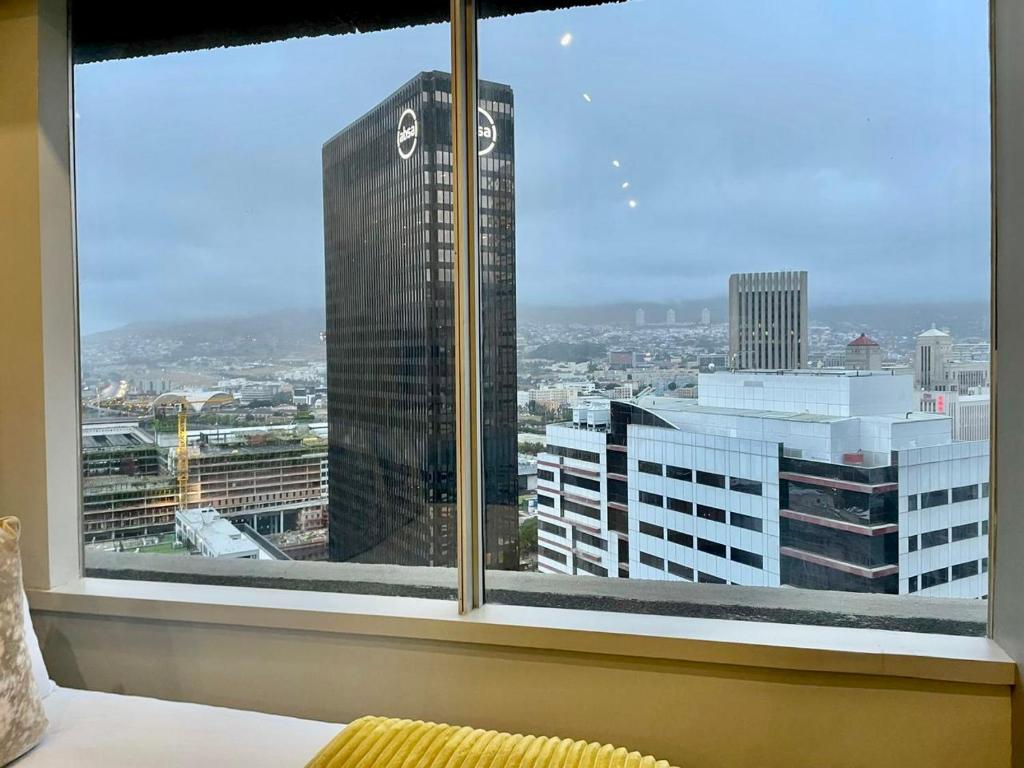 En generell vy över Kapstaden eller utsikten över staden från lägenhetshotellet