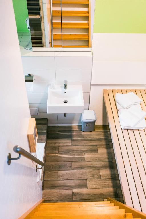 Koupelna v ubytování Apartments Beeland Skok
