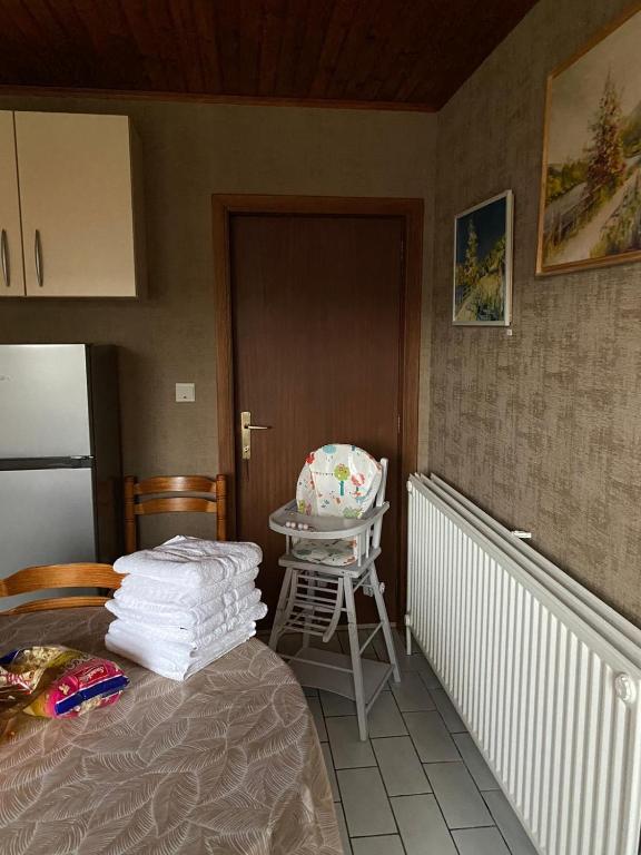 Postel nebo postele na pokoji v ubytování Le gîte de la Champagne