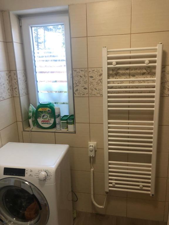 Koupelna v ubytování Chata nad potokem