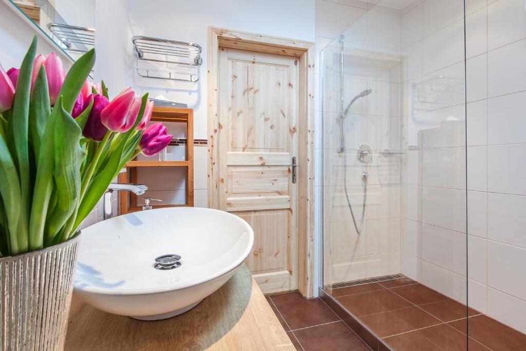 Koupelna v ubytování Hotel Berlin Tegernsee