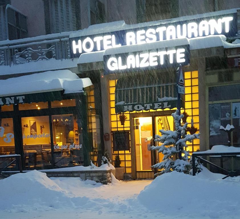 Hôtel Restaurant Glaizette v zimě