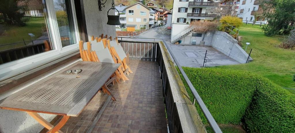 Posezení v ubytování Ferienwohnung nähe Madrisa