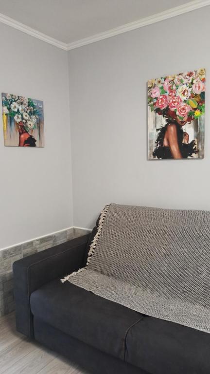 A bed or beds in a room at La nostra casetta