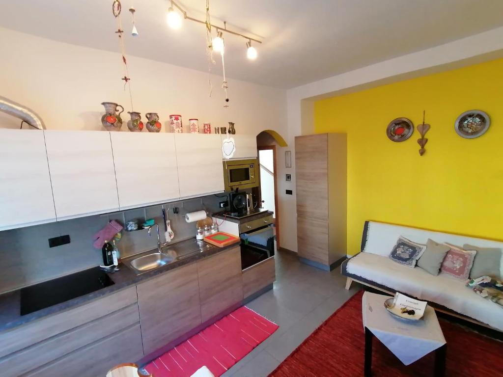 Kuchyň nebo kuchyňský kout v ubytování Villa Alessandra