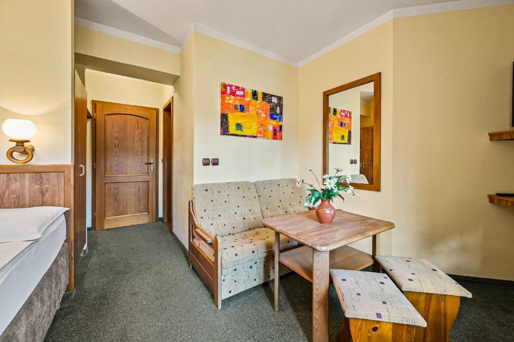 Posezení v ubytování David Wellness Hotel