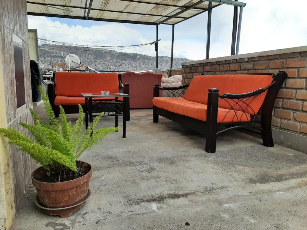 Posezení v ubytování Hostal Don Cristobal
