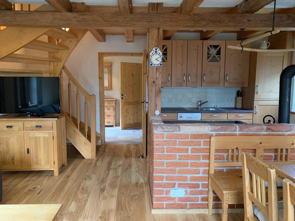 Kuchyň nebo kuchyňský kout v ubytování Ferienhaus Gaiswinkler