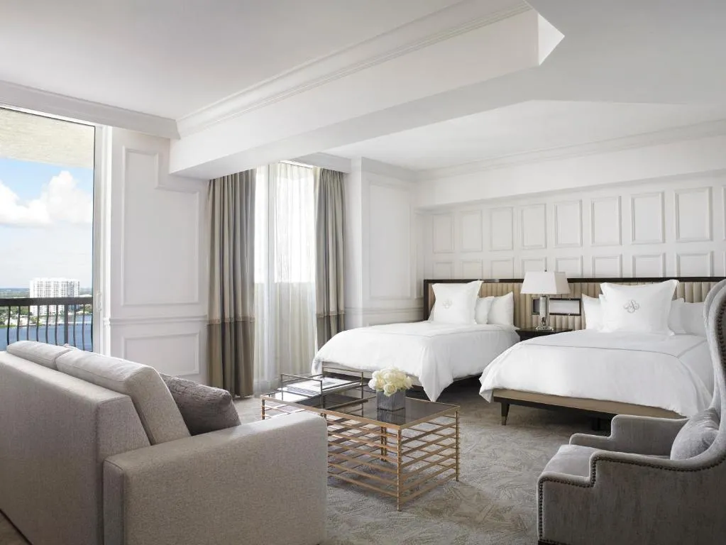 Two Double Beds with City View