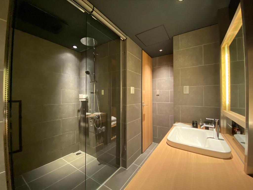 Koupelna v ubytování Hotel Zagakukan