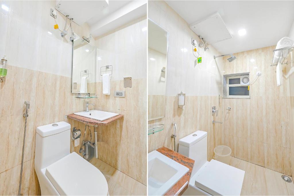 Koupelna v ubytování FabHotel Prime Middleton - Nr Niladri Vihar Square
