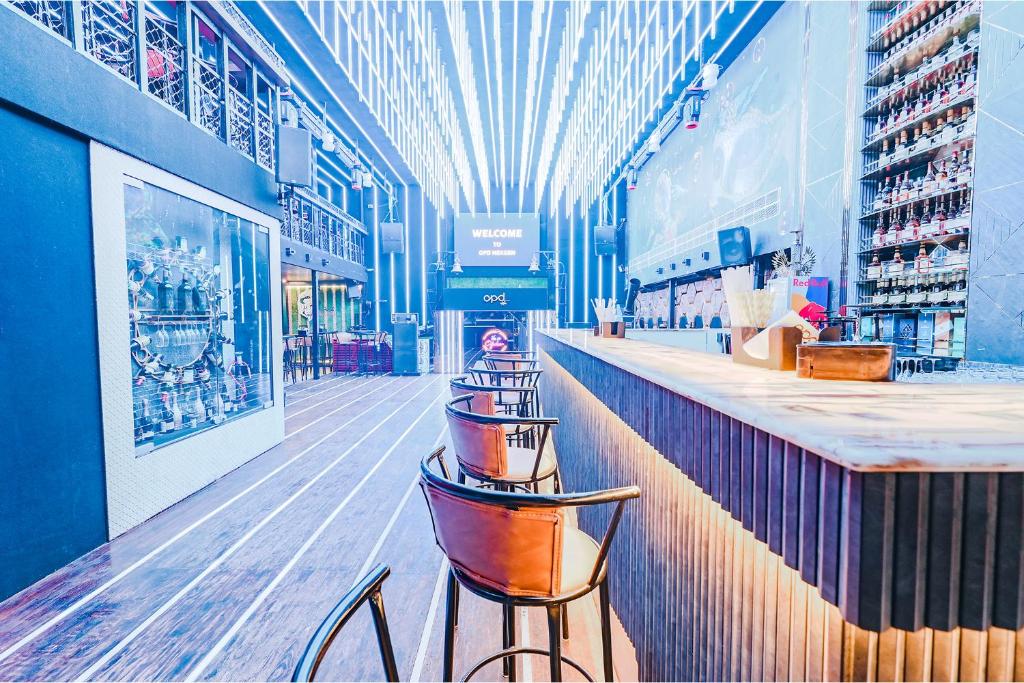 Restaurace v ubytování FabHotel Prime Middleton - Nr Niladri Vihar Square