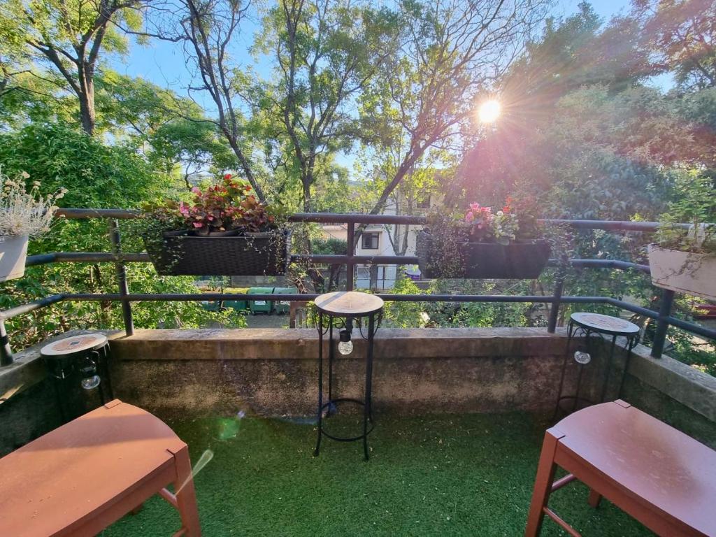 Vonkajšia záhrada v ubytovaní Das Hostel Rijeka