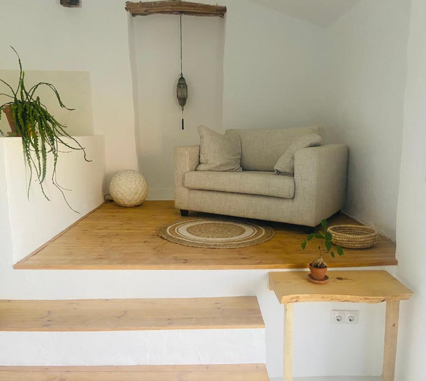 Posezení v ubytování Finca Elements