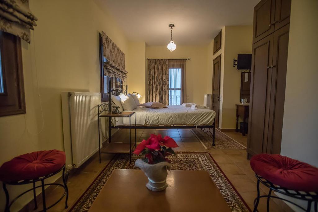Postel nebo postele na pokoji v ubytování Ersis