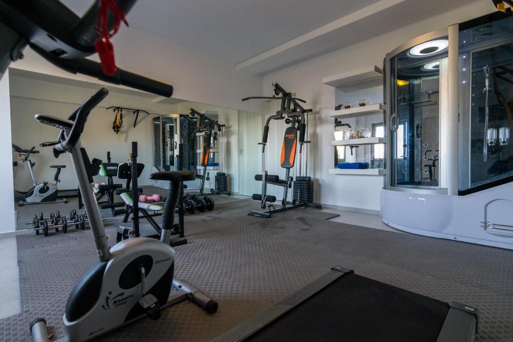 Centrum fitness w obiekcie Villa Ilianthos