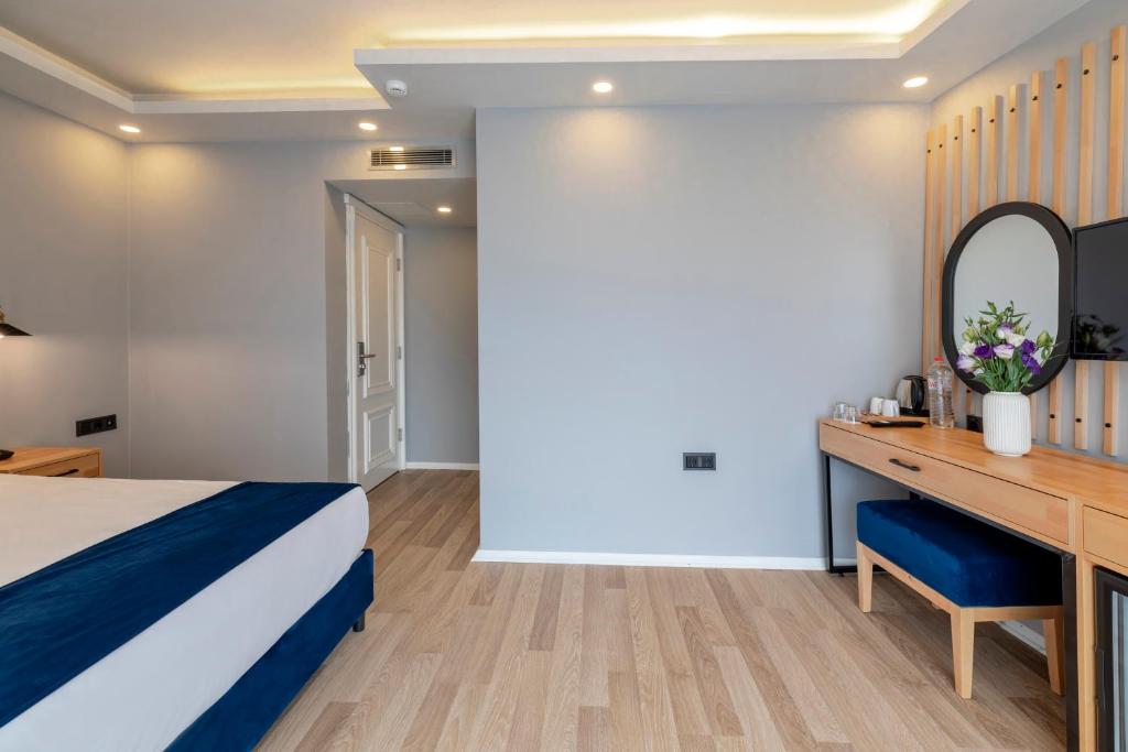 Postel nebo postele na pokoji v ubytování Union Hotel Karaköy