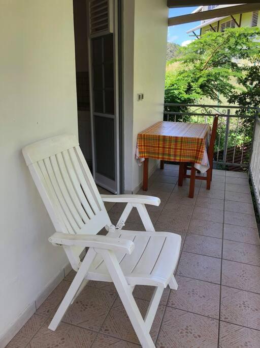 Balkón nebo terasa v ubytování STUDIO PITAYA-CH Vue sur mer,Plage,Clim