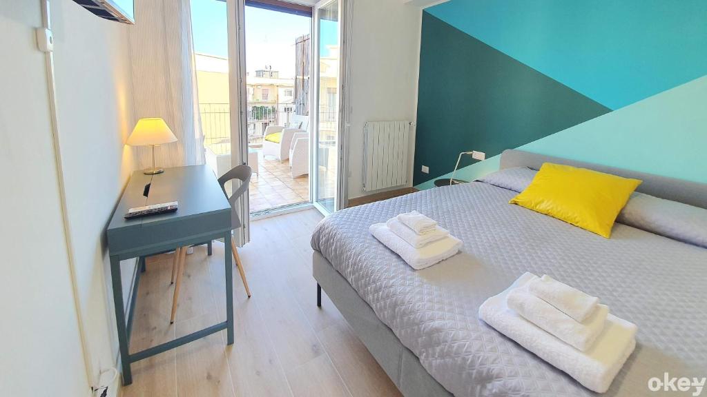Blue Sky Rooftop Apartments - Bari Policlinico - 带露台的公寓