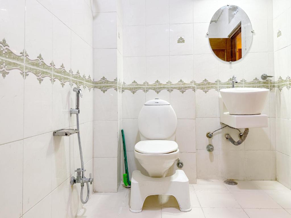 Koupelna v ubytování Hostel Mantra