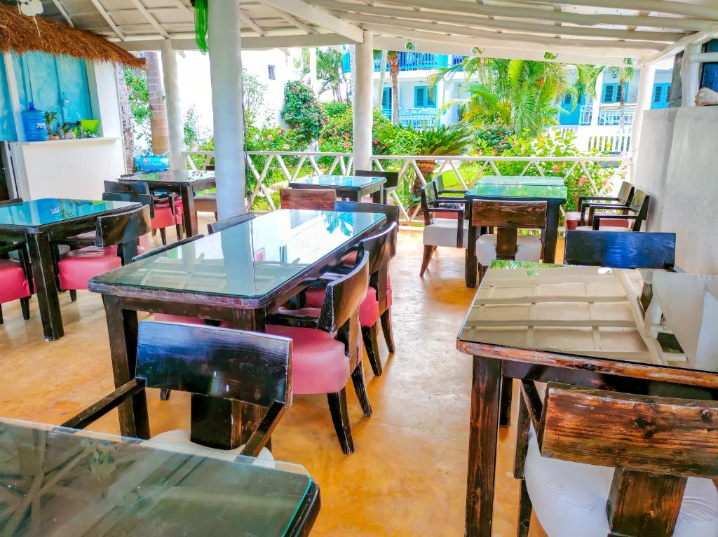 Restaurace v ubytování B&B Aparthotel La Isleta