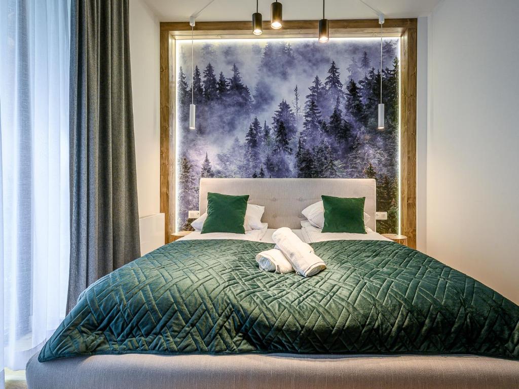 Posteľ alebo postele v izbe v ubytovaní VisitZakopane - Porto Apartment