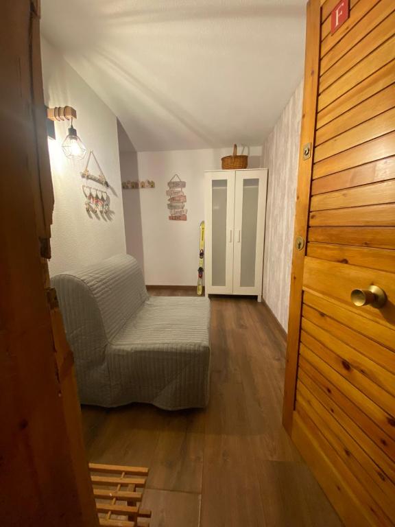 Postel nebo postele na pokoji v ubytování Rincón de Cerler