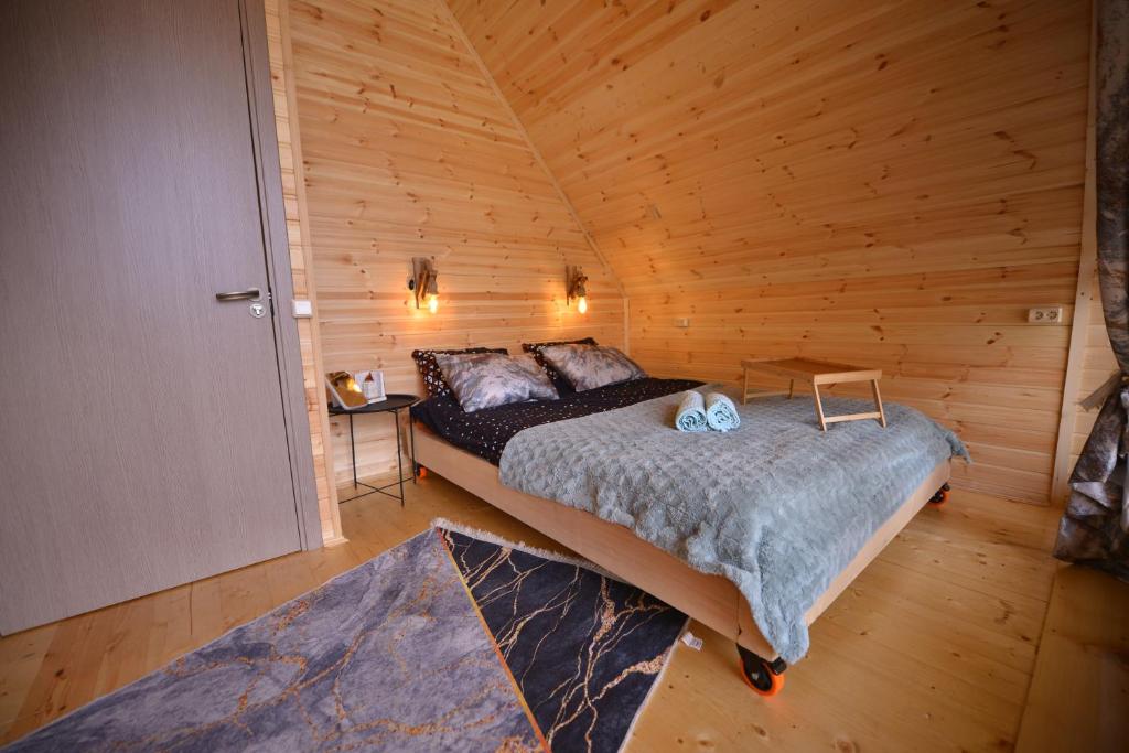 Postel nebo postele na pokoji v ubytování Cottage lima