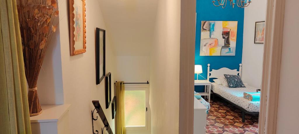 Postel nebo postele na pokoji v ubytování Apartamento con jardín a 11 metros de la playa. SE.