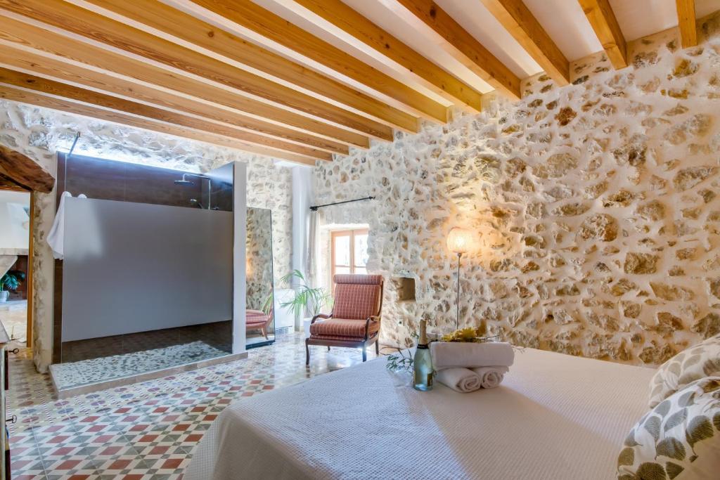 Postel nebo postele na pokoji v ubytování Ideal Property Mallorca - Es Rafal