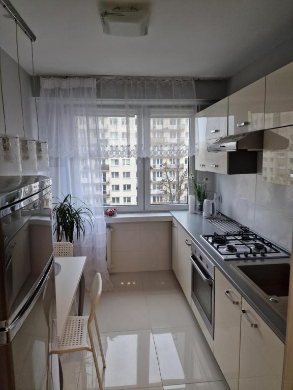 Kuchyňa alebo kuchynka v ubytovaní APARTAMENT - 2 pokoje w Łodzi - blisko Atlas Arena, Zoo, Centrum, Piotrkowska