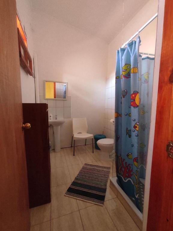 Koupelna v ubytování Hostal Sonchek