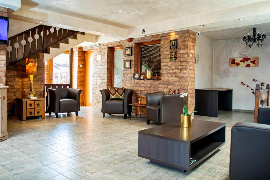Posezení v ubytování Velinov Boutique Hotel