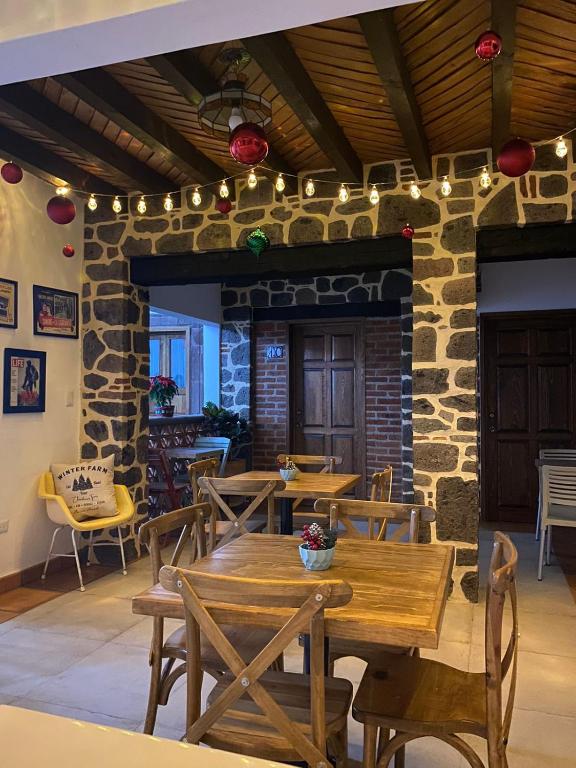 Posezení v ubytování Hotel La Lejona