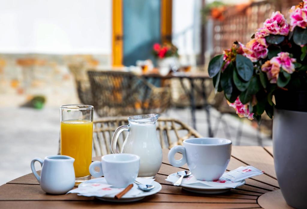 Možnosti snídaně pro hosty v ubytování Velinov Boutique Hotel