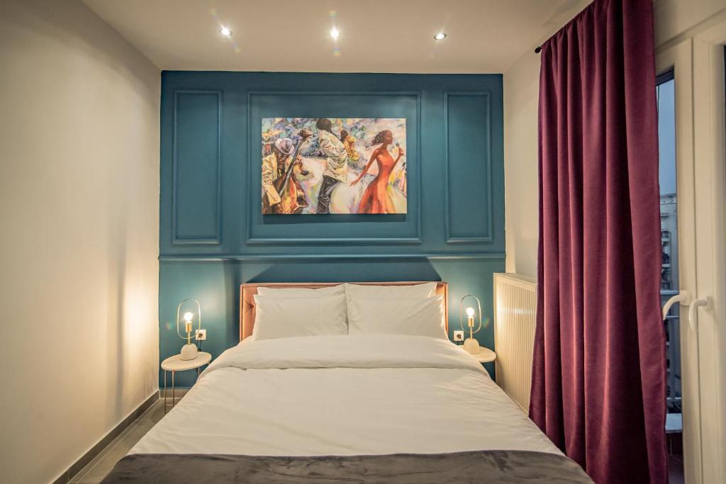 Posteľ alebo postele v izbe v ubytovaní Artemis Apartment Midas Home Project