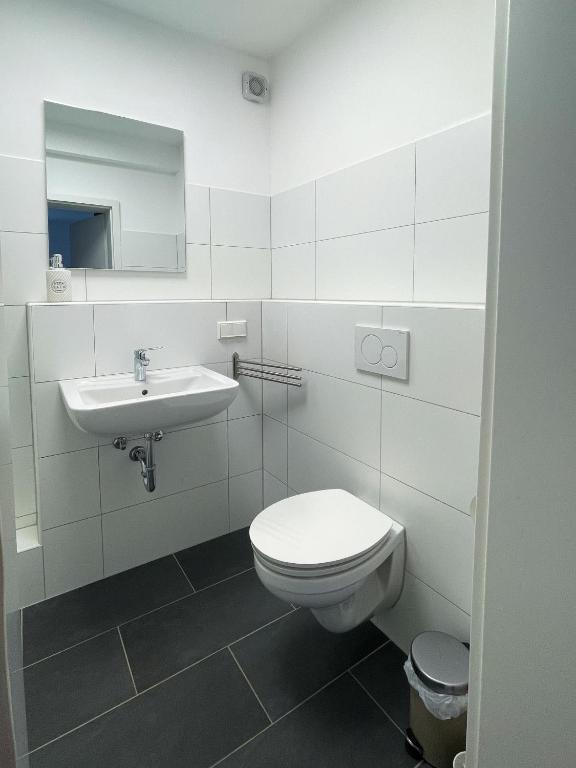 Koupelna v ubytování Appartement No 5