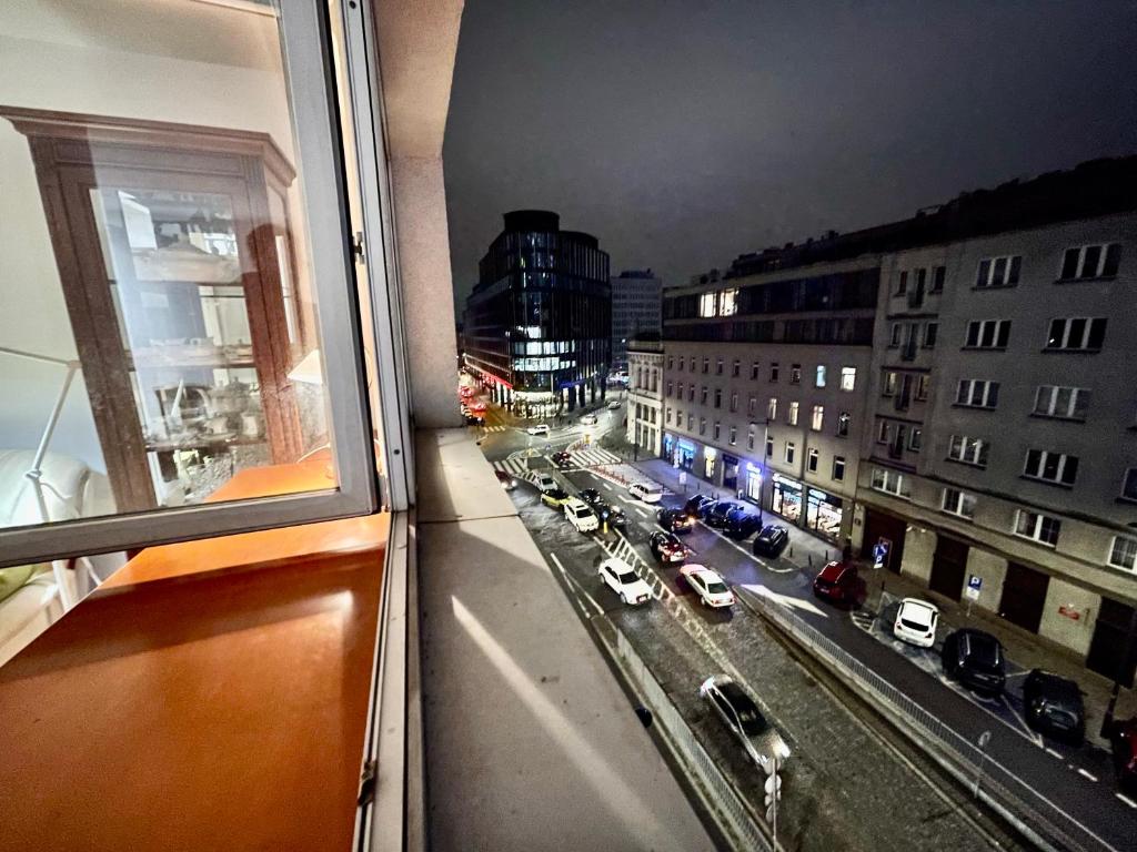 Výhľad na mesto Varšava alebo výhľad na mesto priamo z apartmánu
