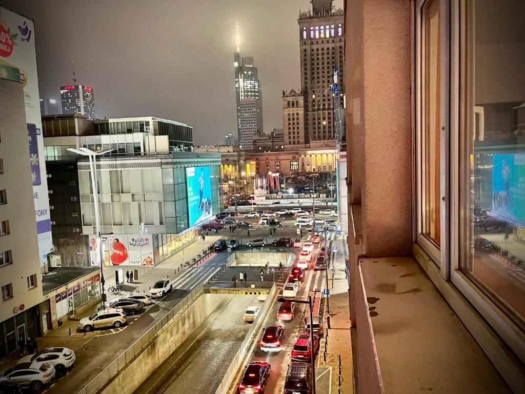Výhľad na mesto Varšava alebo výhľad na mesto priamo z apartmánu
