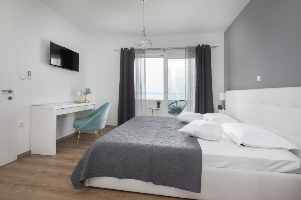 Posteľ alebo postele v izbe v ubytovaní Luxury Holiday Home Dioniz
