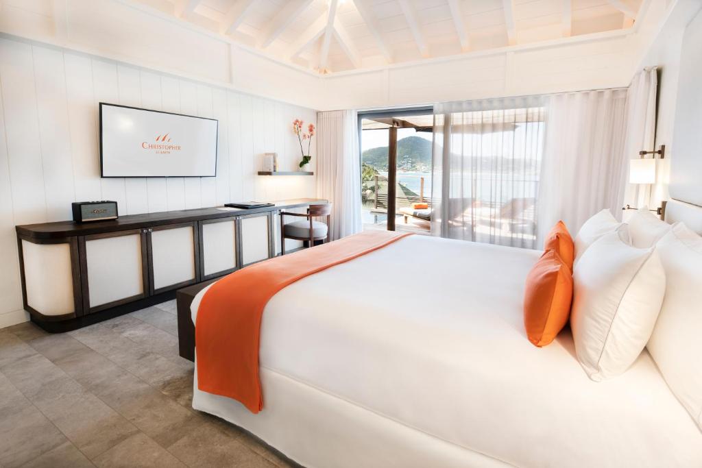 Postel nebo postele na pokoji v ubytování Hotel Christopher Saint Barth